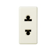 Simon 27 Розетка двухполюсная б/з, евро-американский стандарт, 16А 250В, S27, слоновая кость  27438-31  Simon