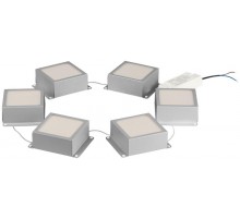 Светильник светодиодный  SPO-646-3-5K-S6 36Вт 5000К 3420Лм 89х89мм грильято 100х100 домино металлик 6 кубиков драйвер  Б0063043  ЭРА