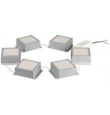 Светильник светодиодный  SPO-646-3-5K-S6 36Вт 5000К 3420Лм 89х89мм грильято 100х100 домино металлик 6 кубиков драйвер  Б0063043  ЭРА