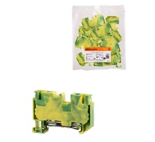 Зажим клеммный безвинтовой ЗКБ PEN быстрого зажима 6 мм2 (Ph-C PT 6-PE)  SQ0822-0172  TDM