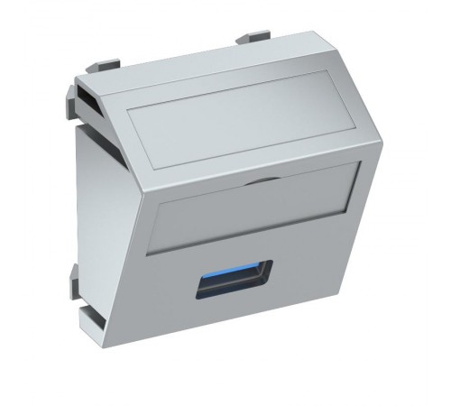 Мультимедийная рамка USB 3.0 A Modul45 (серебристый) (MTS-U3A S AL1)  6104892  OBO Bettermann