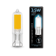 Лампа светодиодная LED 3,5Вт G9 AC220-240В 4100К Glass  107809203  Gauss