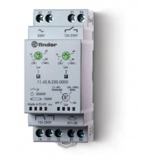 Фотореле модульное с фотоэлементом 011.02; монтаж на рейку 35мм; 1CO+1NO 12A (2 канала); питание 230В АC  114282300000  Finder