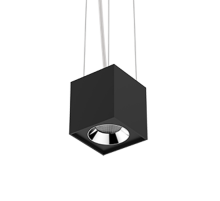 Светильник светодиодный DL-02 Cube подвесной 100х110 мм 12Вт 4000K 35° RAL9005 черный муар  V1-R0-90360-30000-2001240  VARTON