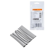 Набор трубок термоусаживаемых, клеевых "Моноцвет-диапазон, серый "  SQ0548-2307  TDM