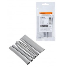 Набор трубок термоусаживаемых, клеевых "Моноцвет-диапазон, серый "  SQ0548-2307  TDM