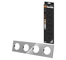 Рамка четверная платина, стекло, "Байкал"   SQ1819-0305  TDM