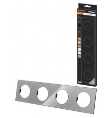 Рамка четверная платина, стекло, "Байкал"   SQ1819-0305  TDM