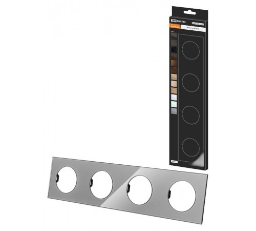 Рамка четверная платина, стекло, "Байкал"   SQ1819-0305  TDM