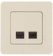 Inspiria Слоновая кость Розетка 2-ая компьютерная RJ45 С/У категория 5e UTP  673836  Legrand
