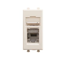 Компьютерная розетка "Ванильная дымка" "Avanti" RJ-45 модульная,кат. 5е экран , 1 мод  4405361  DKC