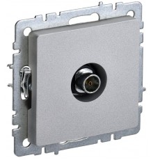 BRITE Розетка TV оконечная РТВ11-0-БрА алюминий   BR-A10-O-K47  IEK