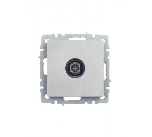 BRITE Розетка TV оконечная РТВ11-0-БрА алюминий   BR-A10-O-K47  IEK