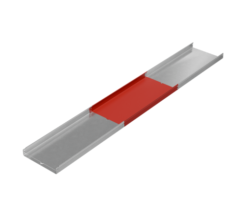 Лоток неперф. 80х500х1,5 L2000 мм "Быстрый монтаж ПЛЮС" HD  LNplus80-500-1.5-2000 HD  КМ-Профиль