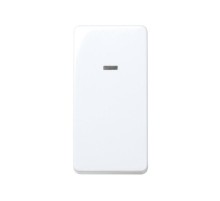 Переключатель (проходной) с индикатором узкий 10AX 250В белого цвета S27  27202-64  Simon