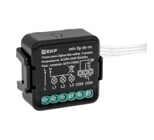 Умное реле в подрозетник 3-канальное без нейтрали Zigbee EKF Connect Select  ssh-3g-zb-nn  EKF