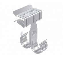 Зажим балочный 8-14 мм под трубу двойной 20 мм TDZ  ZB8-14-Tr20W  EKF