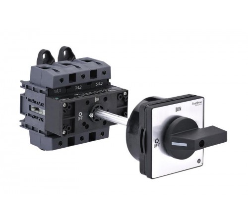 Выключатель-Разъединитель 3P 175A IP20 С ЧЁРНОЙ выносной рукояткой на дин-рейке/плате  MSD175340B  SE