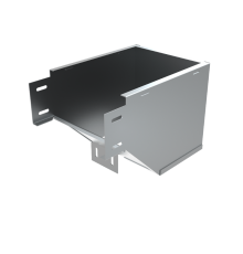 Угол вертикальный внешний L 50х400 мм с разворотом трассы на 90 град  VLPD90-50-400-L  КМ-профиль