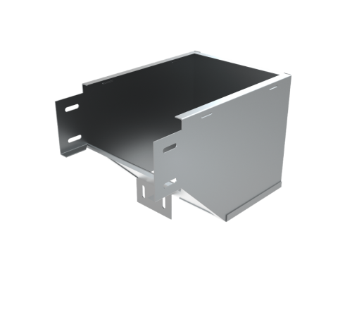 Угол вертикальный внешний L 50х300 мм с разворотом трассы на 90 град  VLPD90-50-300-L  КМ-профиль