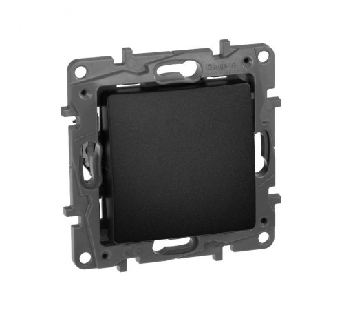 Etika Антрацит Кнопка автоматическая 6А  672614  Legrand