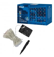 Садовый занавес на солнечной батарее USL-S-132/PT1515 MULTICOLOR CURTAIN 192 диода, мультиколор, 1*АА Ni-Mh акк в/к. IP44  UL-00006539  Uniel