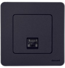 Inspiria Антрацит розетка компьютерная RJ45 С/У категория 6 UTP  673833  Legrand