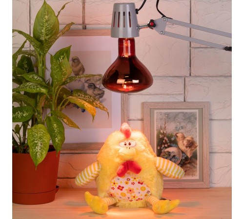 Лампа светодиодная фито для растений E27 инфракрасная для птицеводства ИКЗК 230-150 R127 (15/180)  Б0042981  ЭРА