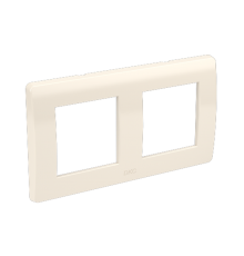Рамка на 2+2 модуля (2-местная). слоновая кость. RAL9001  75012O  DKC