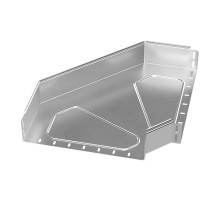 Угол горизонтальный 90 градусов Стандарт INOX (AISI 304) 400х100  PR16.3508  Промрукав