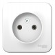 Blanca Белый О/У Розетка без заземления без шторок, 16А, 250В  BLNRA000101  SE
