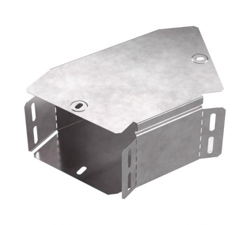 Угол горизонтальный 45 градусов с крышкой Стандарт 150х100  PR16.0428  Промрукав