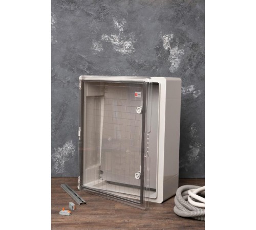 Щит пластиковый с монтажной платой прозрачная дверь (ВхШхГ) 500х400х180мм IP65 PROxima  PBT65MP006  EKF