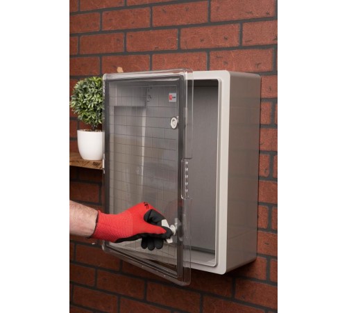 Щит пластиковый с монтажной платой прозрачная дверь (ВхШхГ) 500х400х180мм IP65 PROxima  PBT65MP006  EKF