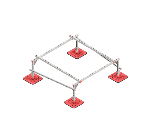 Опорная конструкция для установки оборудования TECHNORAPTOR FOOT 1500х1500 тип 1 HD  KM-TR-F-SSEI-1500-1500-1 HD  КМ - профиль