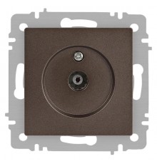 Розетка Intro Accent 6-301-08 TV одиночная, IP20, СУ, бронза  Б0063616  Intro