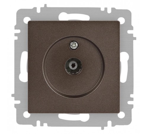 Розетка Intro Accent 6-301-08 TV одиночная, IP20, СУ, бронза  Б0063616  Intro