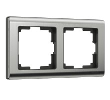 W0021602/ Электроустановочные изделия - Рамка на 2 поста (глянцевый никель)