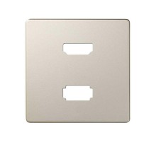 Накладка для розетки HDMI + USB 2.0 для передачи данных цвета шампань S82  8201095-034  Simon