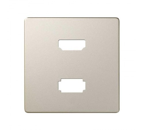 Накладка для розетки HDMI + USB 2.0 для передачи данных цвета шампань S82  8201095-034  Simon