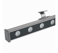 Прожектор светодиодный архитектурный AR-LINE-1000S-18W-24V RGB (Grey, 30 deg, DMX512)  023623  Arlight