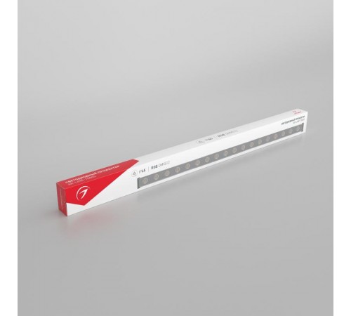 Прожектор светодиодный архитектурный AR-LINE-1000S-18W-24V RGB (Grey, 30 deg, DMX512)  023623  Arlight