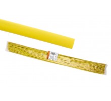Термоусаживаемая трубка ТУТнг 6/3 желтая по 1м (50 м/упак)  SQ0518-0202  TDM
