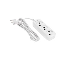 Удлинитель 3 гнезда, 3м, 2х0,75мм, б/з, белый  13-4206  PROconnect