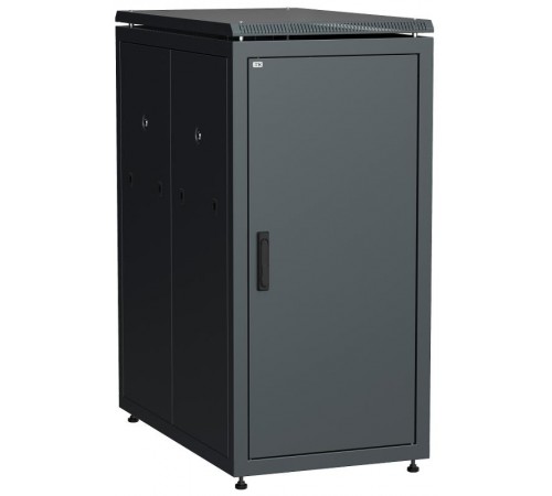 Шкаф сетевой 19" LINEA N 24U 600х1000 мм металлические двери черный  LN05-24U61-MM  ITK