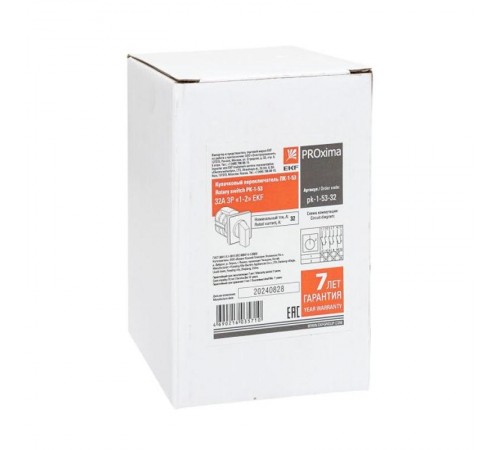 Переключатель кулачковый ПК-1-53 32А 3P "1-2" EKF PROxima  pk-1-53-32  EKF