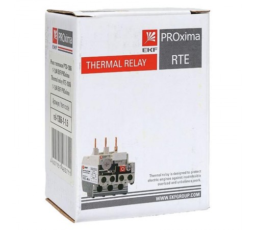 Реле тепловое РТЭ-1306 1-1,6А EKF PROxima  rel-1306-1-1.6  EKF