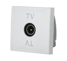 Розетка TV оконечная (серебристы йметаллик) LK45  852103-1  Ecoplast