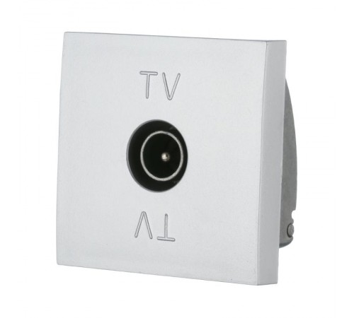 Розетка TV оконечная (серебристы йметаллик) LK45  852103-1  Ecoplast