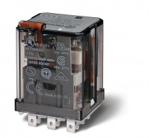 Силовое электромеханическое реле; монтаж в розетку или наконечники Faston 187 (4.8х0.5мм); 3NO 16A; к  623382300300  Finder